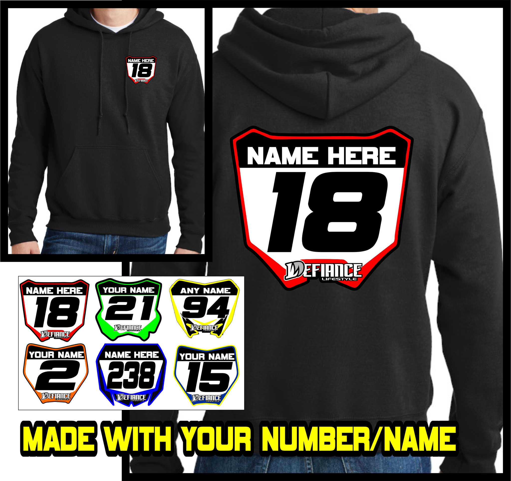 Custom top motocross sweatshirts