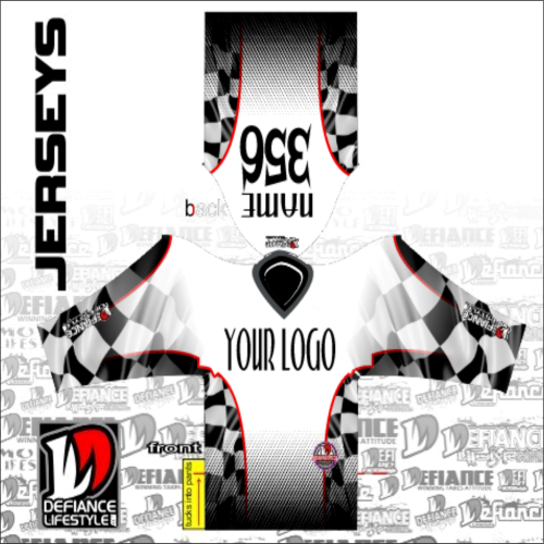 Custom Race  Jersey -  Retro Checks Defiance Lifestyle - DefianceLifestyle