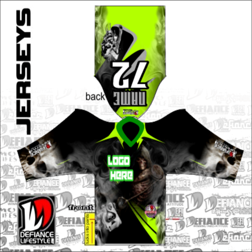 Custom Race  Jersey -  Skull/darkside Defiance Lifestyle - DefianceLifestyle