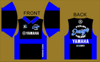 team BLU Polo Semi Custom - Defiance Lifestyle, Race Apparel - Casual to Custom