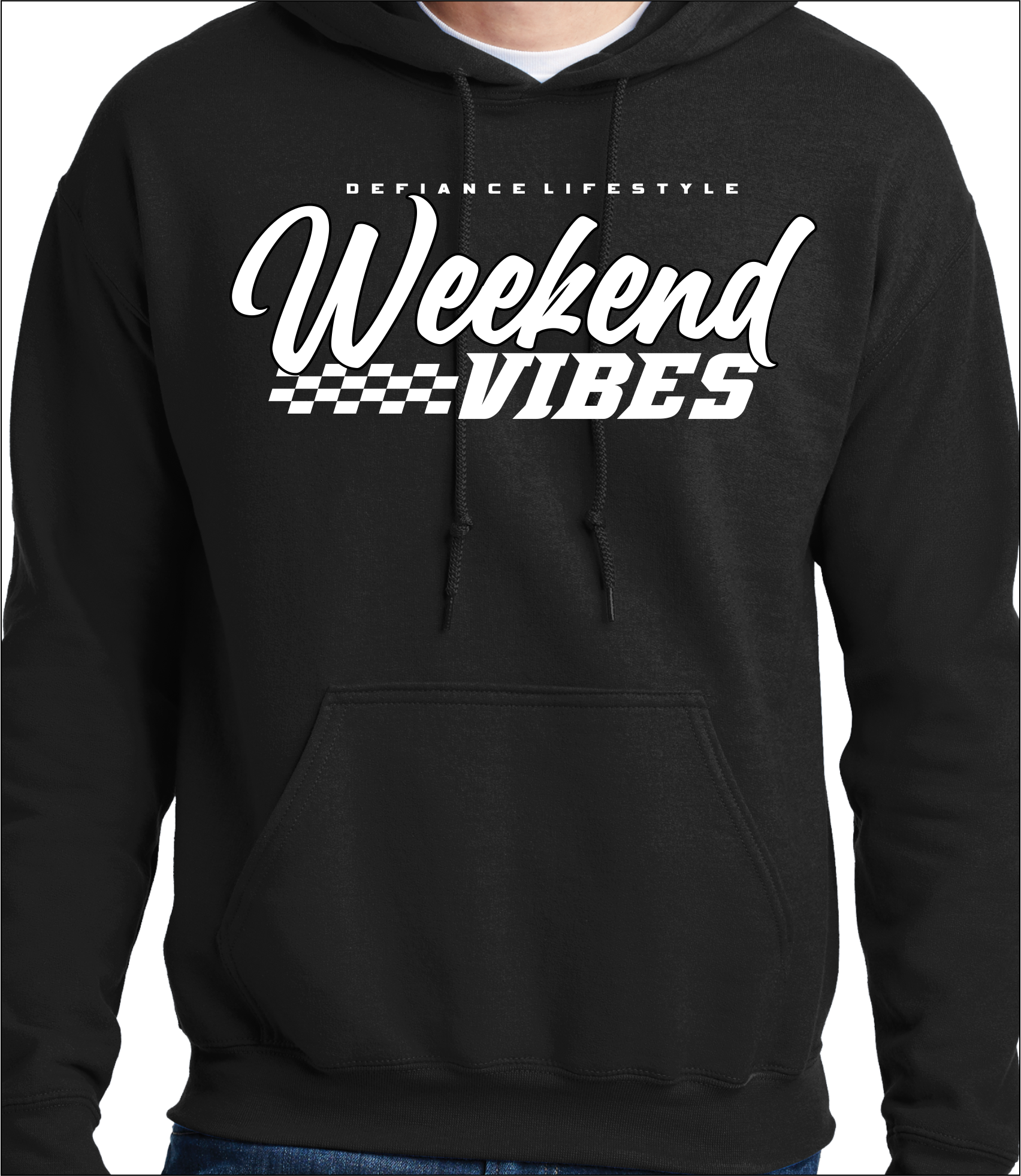 Weekend VIBES Racing - black Hoodie - DefianceLifestyle
